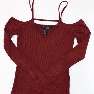 Forever 21 Strappy Off-the Shoulder Top